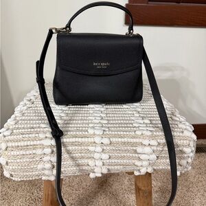 Kate Spade Black Pebbled Crossbody Bag